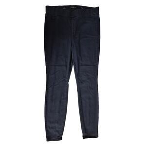 Liverpool Jeans The Skinny Blue Denim Stretch Pull On  Sz 16/33 Dark Wash